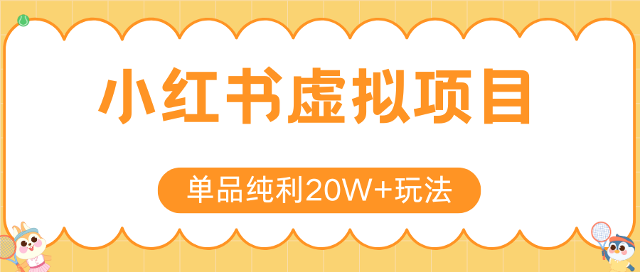 小红书卖虚拟产品，单品纯利20W+玩法分享
