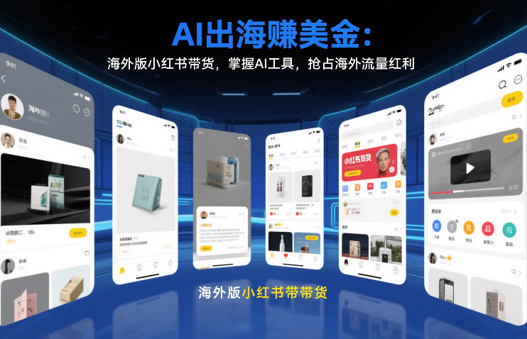 AI出海賺美金:海外版小红书带货,掌握AI工具,抢占海外流量红利(更新2026) AI出海賺美金:海外版小红书带货,掌握AI工具,抢占海外流量红利(更新2026)