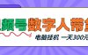 视频号数字人带货，电脑挂G项目，新手小白轻松一天3张+【揭秘】